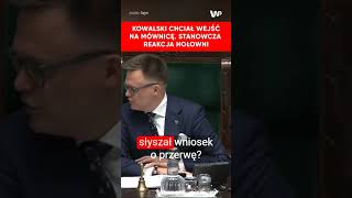 Kowalski odbił się od mównicy Hołownia odrzucił wniosek [upl. by Eema213]