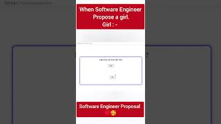 Software Engineer praposal ♥️🥰  Mini Project  HTML  CSS  JAVASCRIPT 🧑‍💻  code project coder [upl. by Notle]