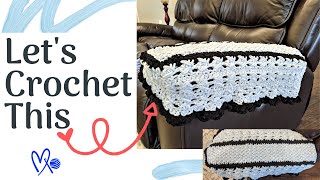 HOW TO CROCHET EASY ARMREST COVER I Beginner Friendly [upl. by Calysta]