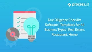 Due Diligence Checklist Software  Templates for All Business Types  Real Estate Restaurant Home [upl. by Prosper]