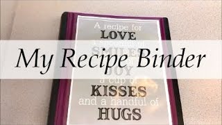 Recipe Binder Idea [upl. by Aisatnaf]