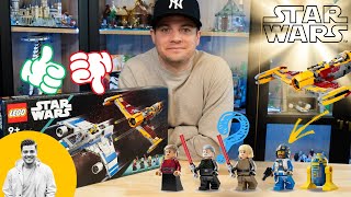 LEGO Star Wars Republic EWing Vs Shin Hatis Starfighter Review 75364 2024 Updated [upl. by Assillem338]