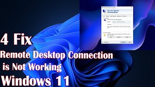 4 Fix Remote Desktop Connection is Not Working in Windows 11 [upl. by Peonir398]