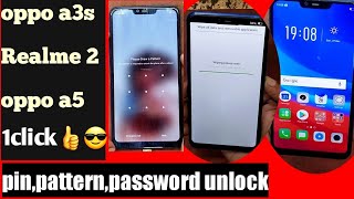 oppo a3s pinpatternpassword unlock 1 click👍👍👍 [upl. by Llednahc]