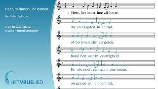 Heer herinner u de namen Het Vrije Lied [upl. by Lanita]