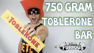 One Man One 750 Gram Toblerone Chocolate Bar  Furious Pete [upl. by Tamara]