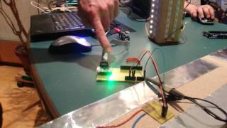 Kapazitiver Bodensensor mit nRFduino [upl. by Roderich]