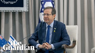 Israeli president Isaac Herzog speaks at the World Economic Forum – watch live [upl. by Teddy460]