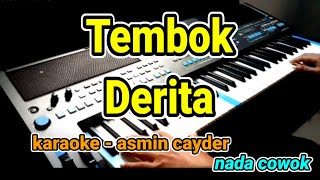 tembok derita  asmin cayder  Karaoke Lirik Tanpa vocal by jampang pbg  psrs670 [upl. by Fritz674]