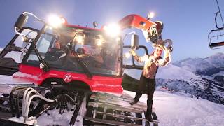 PistenBully 600w snow cat adventure Alpe dHuez [upl. by Iam]