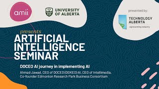 AI Seminar Series 2024 DOCEO AI journey in implementing AI Ahmad Jawad [upl. by Eedyak]