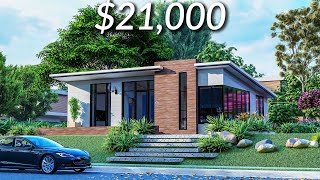 8x11 Meters Modern House Design  2 Bedroom House Tour [upl. by Inatsed669]