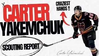 Carter Yakemchuk People Are Sleeping  👀  Scouting Report amp Highlights  2024 NHL Draft [upl. by Rauscher397]