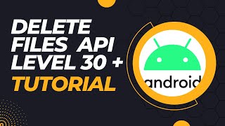 How to Delete Files in external  scoped storage  Android API Level 30 Android 11 Programmatically [upl. by Joya759]