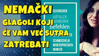 NEMAČKI  GLAGOLI KOJI ĆE VAM VEĆ SUTRA ZATREBATI SA JEDNOM ZAJEDNIČKOM CRTOM  DA LI IH SVE ZNATE [upl. by Codee170]