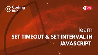 LIVE Master JavaScript Timing Functions  Unlock the Power of setTimeout amp setInterval [upl. by Hctub]