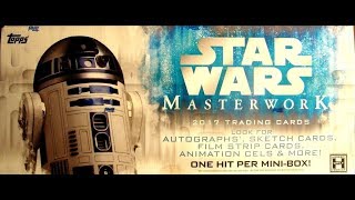 Box Busters 2017 Topps Star Wars Masterwork [upl. by Amalita]