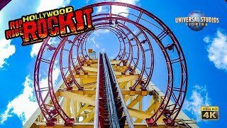 2022 Hollywood Rip Ride Rockit Roller Coaster On Ride 4K POV Universal Studios Florida with Muppets [upl. by Haldeman]