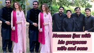 Nouman ijaz with his gorgeous wife and sons  nouman ijaz family  nouman ijaz [upl. by Namilus676]