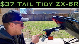 Kawasaki Ninja ZX6R Tail Tidy Fender Eliminator Install  Start to Finish  2024  2019 [upl. by Abebi]