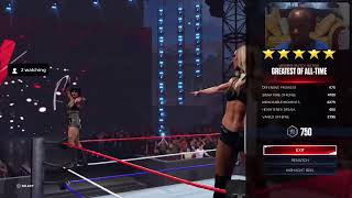 Wwe2k24 streaming live Rhea Ripley still dealing with Liv Morgan and now Liv is with Raquel Rodrigue [upl. by Ahsitram222]