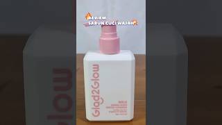 Facial Foam Glad 2 Glow  Milk Amino Gentle Acids Gentle Cleanser  Sabun wajah  Shopee [upl. by Aehsel]