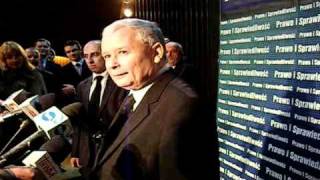 Jarosław Kaczyński w Leżajsku 27 listopada 2010 [upl. by Hagood]