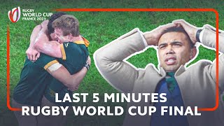 Closing moments of the Rugby World Cup 2023 final with Bryan Habanas LIVE reaction [upl. by Alben832]