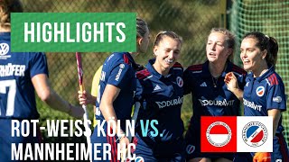 Highlights Damen RotWeiss Köln vs Mannheimer HC [upl. by Bevash706]