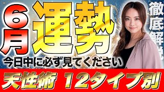 【星ひとみ】2024年6月の運勢を徹底解説！天星術占い12タイプ別！今日中に見ないと損します。 [upl. by Elletsyrk]