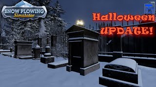 Snow Plowing Simulator  Spooky update [upl. by Marci479]