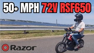 Razor RSF650  EON 72V High Power Battery and EampC EC4P Motor [upl. by Nylsoj]