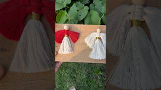 Angelitos de macramé 🧵 macrametutorial hechoamano macramediy macrame [upl. by Walther]