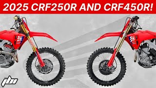 Shop Talk  2025 Honda CRF250R and CRF450R Model Range [upl. by Nevi]