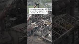 Teessides iconic Redcar steelworks blast furnace demolished [upl. by Mark507]