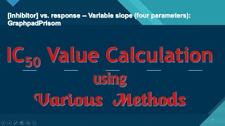 IC50 Value Calculation using Various Methods [upl. by Teriann]