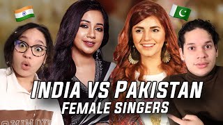 Latinos react to Indian Singers vs Pakistani Female Singers  Battle Of Voices [upl. by Zetneuq514]