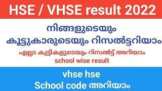 Plus two result അറിയാം  school wise റിസൽട്ട് അറിയാം  hse vhse 2 result 2022 [upl. by Natie105]