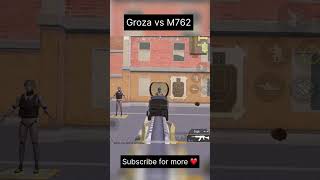 🤯🤯GROZA VS M762 DAMAGE COMPARISON 😈😈bgmi pubgmobile youtubeshorts shorts gaming uday [upl. by Tekcirc641]