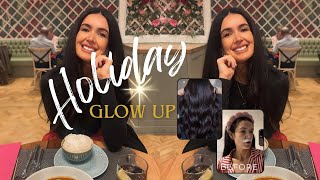 GETTING HOLIDAY READY Hair transformation Nails Brows amp a rare date night VLOG [upl. by Nnayllehs130]