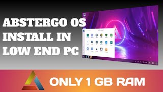 Install Abstergo OS in low end PC  only 1 GB Ram  ⚠️Stuck Problem Fix ⚠️ [upl. by Suhcnip]