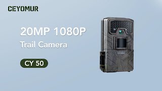 Introduction for CEYOMUR 20MP 1080P Trail Camera CY5 [upl. by Kelleher603]