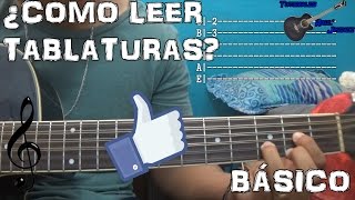 ¿Cómo leer tablaturas  Guitarra  Basico [upl. by Aener]