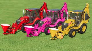 COLOURS OF LOADER  LIME SPREADING WITH JCB IN FS22  FARMING SIMULATOR 22 [upl. by Fleurette549]