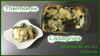 Lasagnes chèvre épinards au thermomix [upl. by Geno]