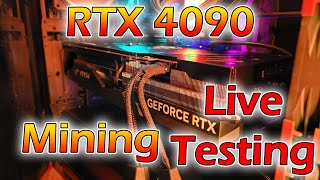 RTX 4090 Mining Hashrate Testing Live [upl. by Malanie]