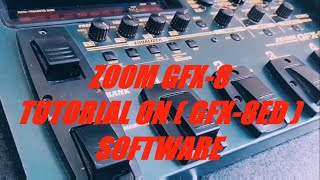 ZOOM GFX 8 SOFTWARE GFX8ED TUTORIAL [upl. by Ahsekad267]