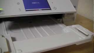 EPSONプリンタ Colorio EP805AW と筆まめSelect2013で年賀状を両面印刷 [upl. by Naarah]