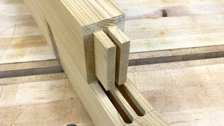 How to Make a Double Mortise amp Tenon Joint [upl. by Aihsined]