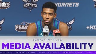 Hornets vs Knicks Brandon Miller Postgame Media Availability  11182023 [upl. by Lewes]